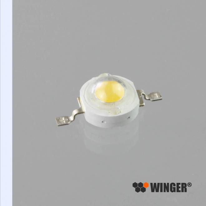 WINGER® WEPCW1-E1 Power LED Emitter cold white (12000K) 1W - 90 Lumen