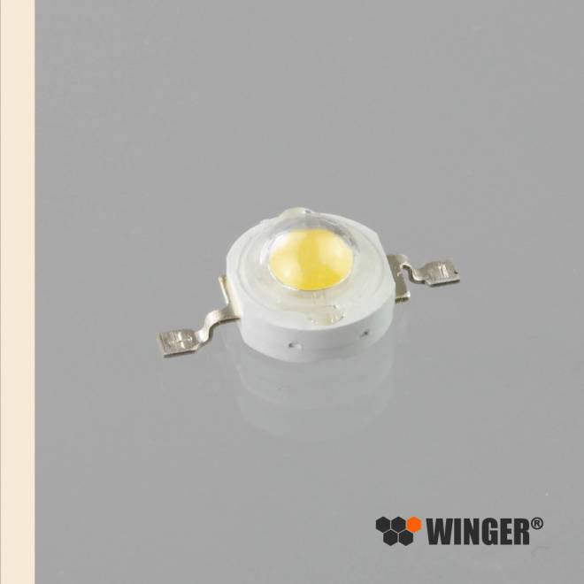 WINGER® WEPWW1-E1 Power LED Emitter warm white (2800K - 3000K) 1W - 90 Lumen