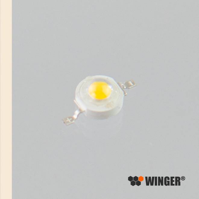 WINGER® WEPWW3-E1 Power LED Emitter warmwhite (2800 - 3400K) 3W - 230lm