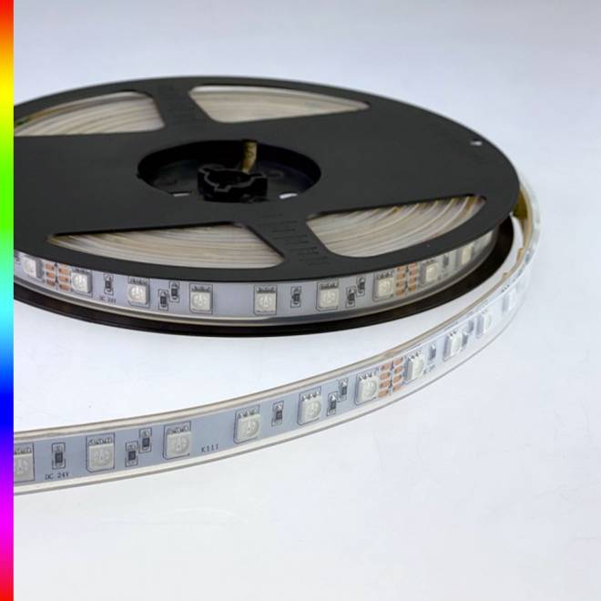 SOLAROX® 24V RGB LED Strip 5m-Rolle - wasserdicht