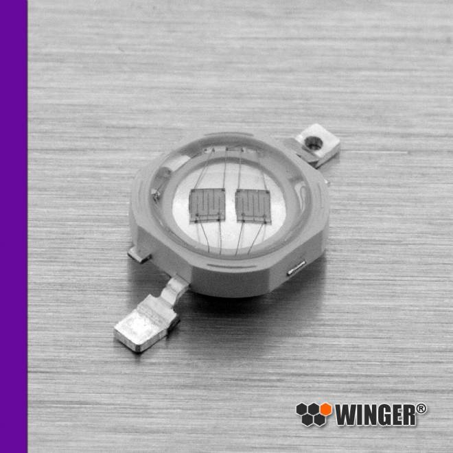 WINGER® WEPUV3-E2 UV Power LED Emitter (Schwarzlicht) 1,2W