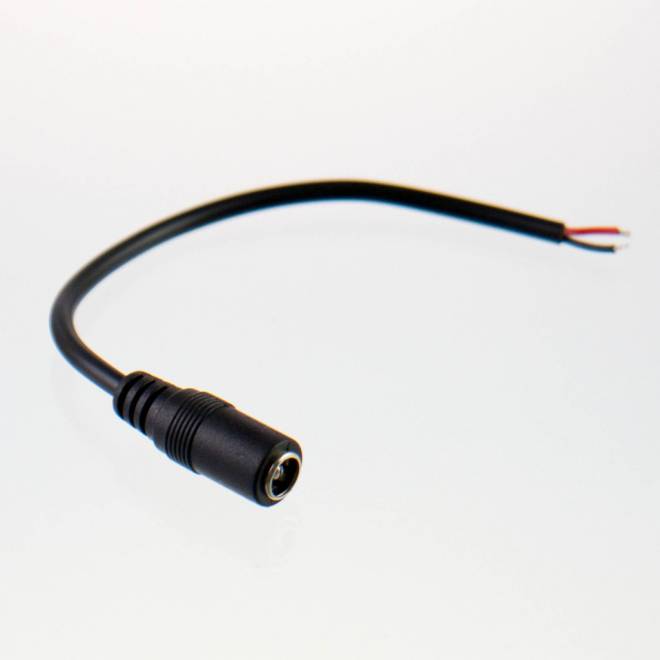 DC Hohlbuchse 5,5mm / 2,1mm auf offenes Kabelende