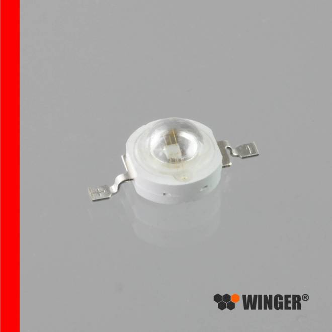 WINGER® WEPRD3-E1 Power LED Emitter rot (625nm) 3W - 100lm