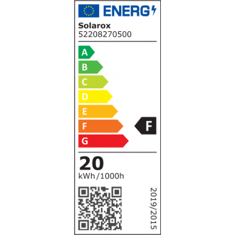 HighCRI Power LED Strip ECO II SOLAROX® con LEDs Samsung blanco cálido 2700K - tira de 5m