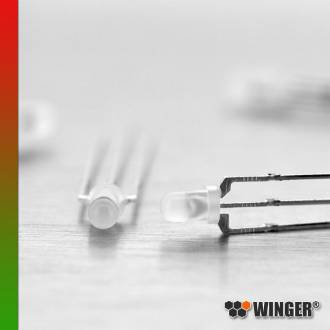 DUO LED 3mm rot/grün diffus g. A. WEBRG02-GW