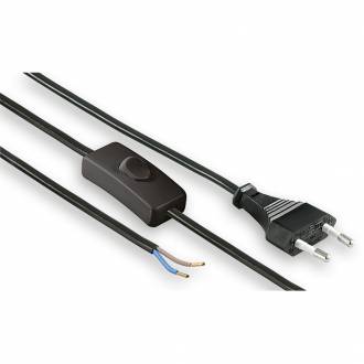 Netzkabel mit Schalter, lose Kabelenden