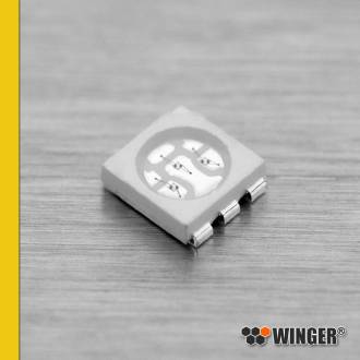 LED SMD Bauform PLCC6 gelb (amber) 8lm WERYE08-CM