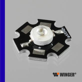 Power LED Star WINGER® WEPRB1-S1 azul real (450nm) de 1W - 20lm