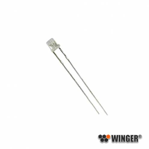 Flat Top LED 3mm blanc diffuse 4.000mcd WEBPW04-IM