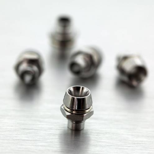 Casquillo de cromo para los LEDs de 3mm - reflector interior