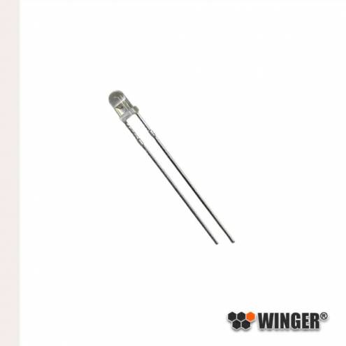 LED 3mm blanche neutre WIDE 10.000mcd WEBNW10-CW