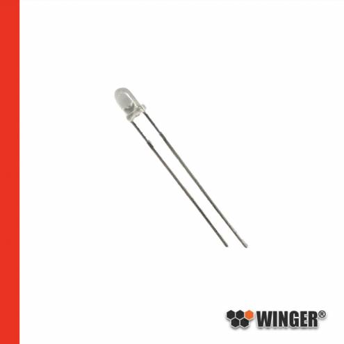 LED 3mm rouge diffuse 4.500mcd WEBRD05-DW