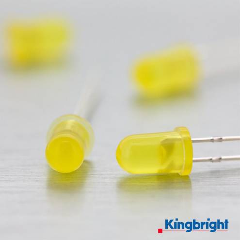 LED 5mm gelb (amber) blinkend diffus L-56BYD