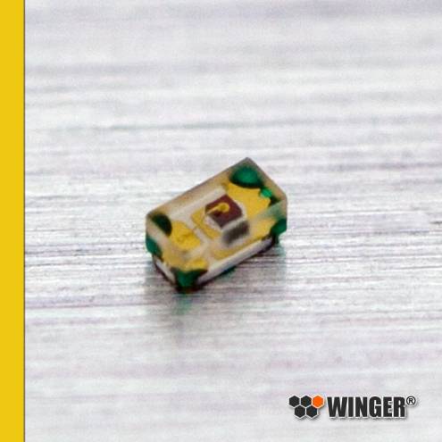 LED SMD Forme 0402 jaune (ambre) 120mcd WELYE01-C1M