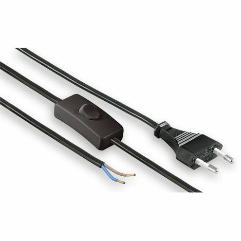 Netzkabel mit Schalter, lose Kabelenden