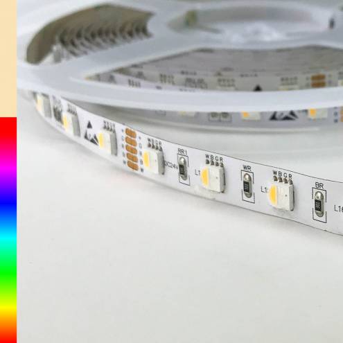 SOLAROX® 24V RGBWW LED Streifen 5m-Rolle