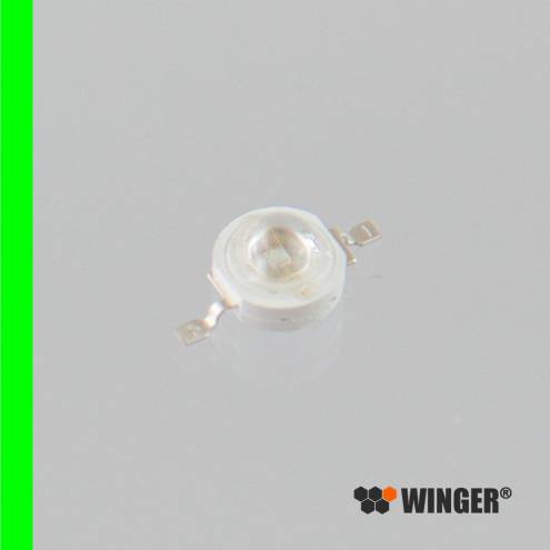 Emisor de Power LED WINGER® WEPGN3-E1 verde (515nm) de 3W - 140lm