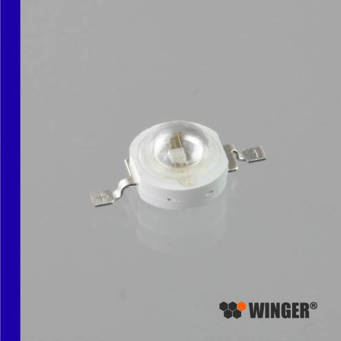 Emisor de Power LED WINGER® WEPRB1-E1 azul real (450nm) de 1W - 20lm
