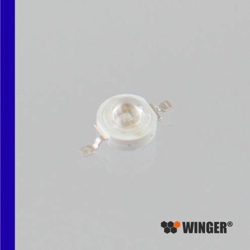 Emisor de Power LED WINGER® WEPRB3-E1 azul real (450nm) de 3W - 35lm