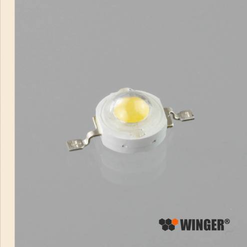 Emisor de Power LED WINGER® WEPWW1-E1 blanco cálido (2.800K - 3.000K) de 1W - 90lm
