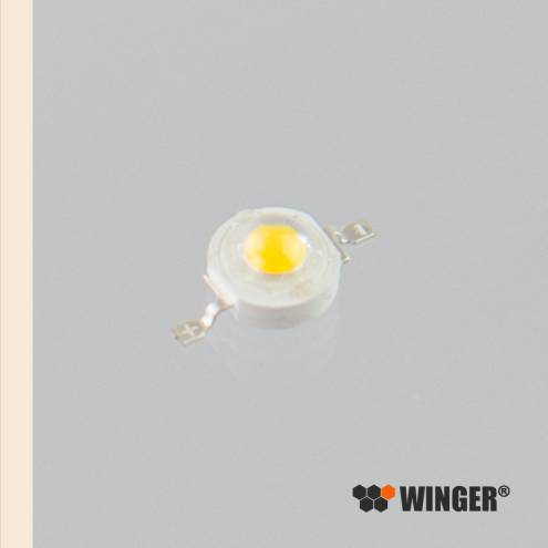 Emisor de Power LED WINGER® WEPWW3-E1 blanco cálido (2.800 - 3.400K) de 3W - 230lm