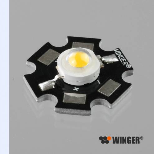 Power LED Star WINGER® WEPCW1-S1 blanco frío de 1W (12 000K) - 90 lúmenes