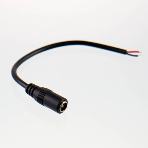 Creux DC jack 5,5mm / 2,1mm d'ouvrir des fils