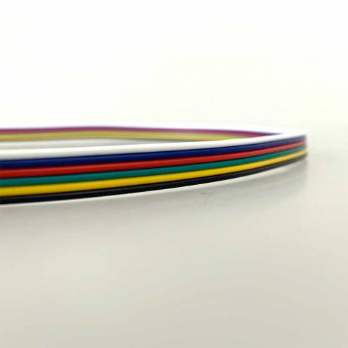 6-poliges RGB-CCT Kabel - Meterware